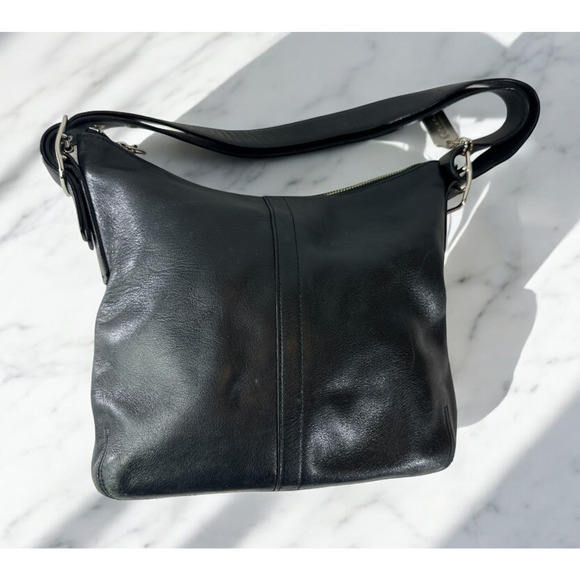 Coach Black Leather Slim Legacy Crossbody Shoulder Bag Adjustable 9326 Purse - Picture 2 of 16